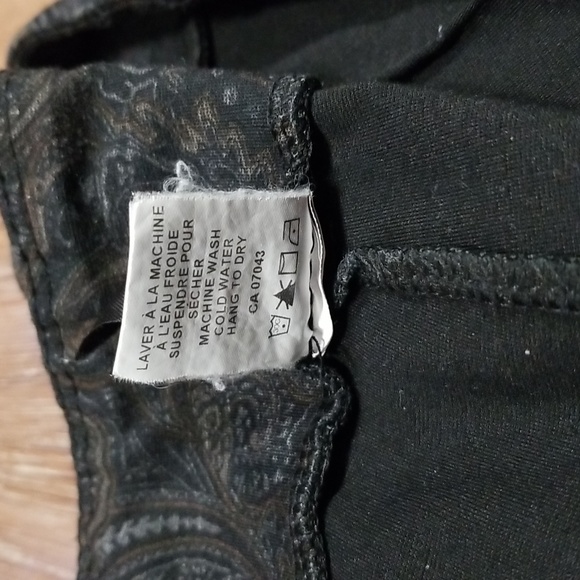 (XL) SP Studio Point Paisley Print Stretch Victorian Skinny Fit Comfy Trendy - Picture 5 of 10